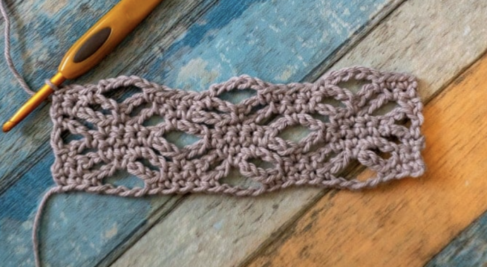 Woven Lattice Stitch Crochet Tutorial