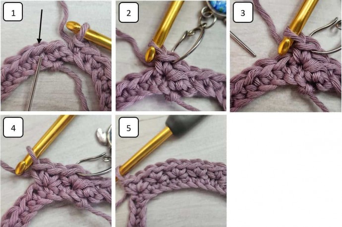 Diagonal Knit Look Crochet Stitch Photo Tutorial