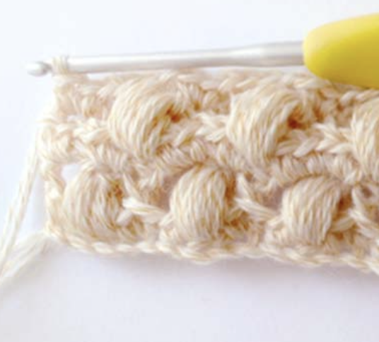 Crochet textured puff stitch