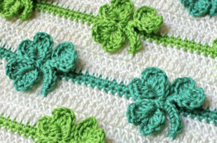 How To Crochet a Simple Shamrock Stitch Pattern