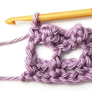 Striped Picot Mesh Crochet Stitch Photo Tutorial