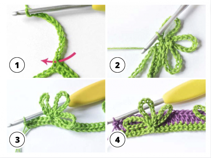Crochet Flower Puff Stitch