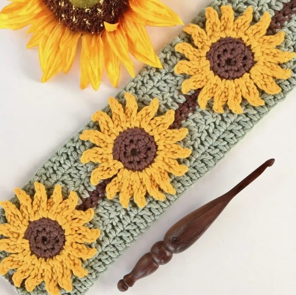 How to Crochet a Sunflower Stitch Photo Tutorial