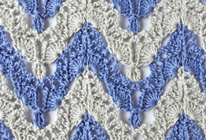 How to Crochet Big Ripple Stitch