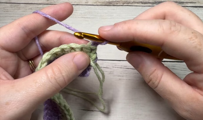 How to Crochet the Candy Stripes Stitch Photo Tutorial