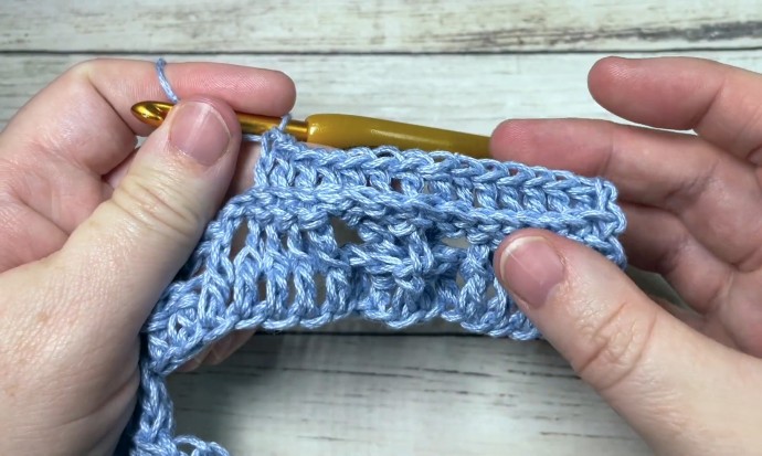 How to Crochet the Slanted Brick Stitch Photo Tutorial