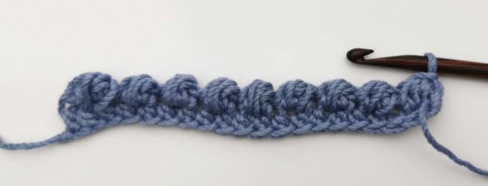 Puffs and Slip Stitches Crochet Stitch Photo Tutorial