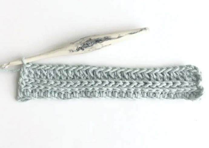 Crochet Faux Knit 2×2 Rib Stitch