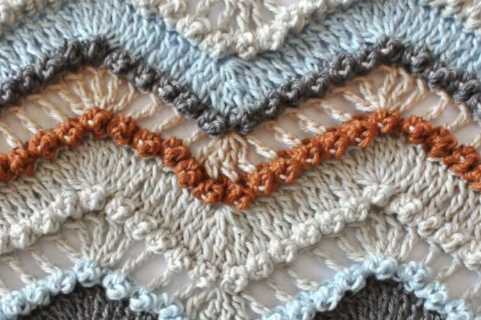 Crochet Textured Ripple Stitch Tutorial