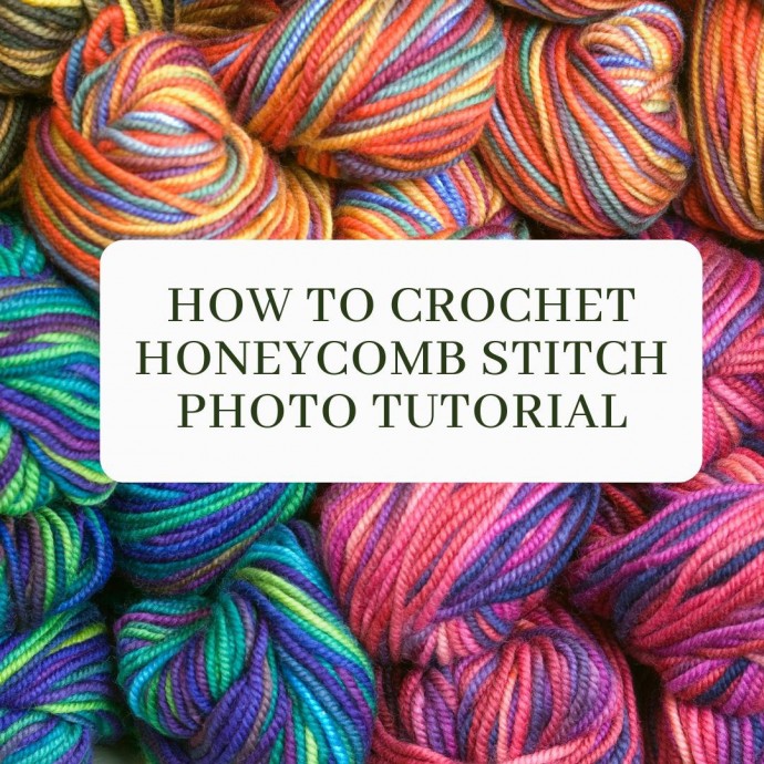 How to Crochet Honeycomb Stitch Photo Tutorial