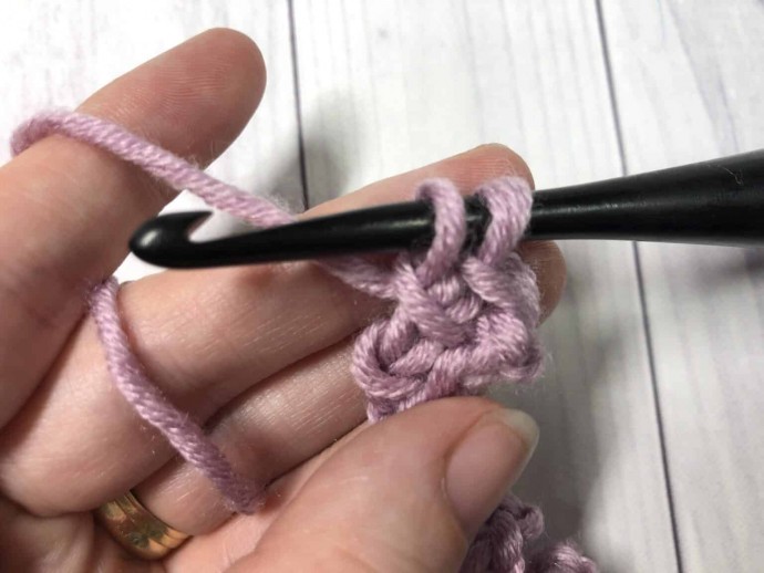 How to Crochet the Linked Treble Stitch Photo Tutorial