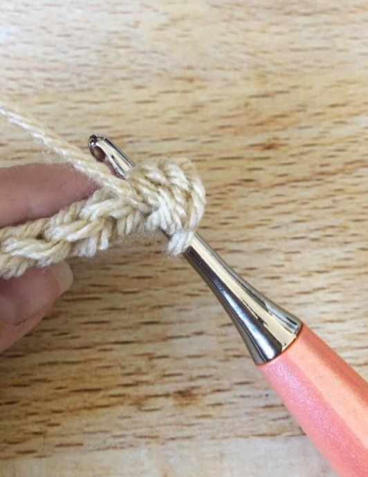 Front Post Half Double Crochet Stitch Photo Tutorial