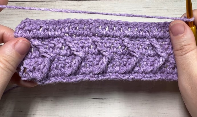 How to Crochet the ZigZag Cable Stitch Photo Tutorial