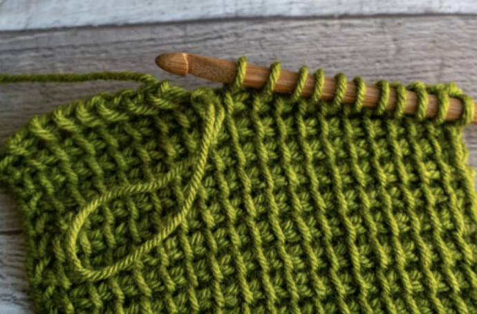 How to Fix a Dropped Stitch in a Flat Row of Tunisian Crochet