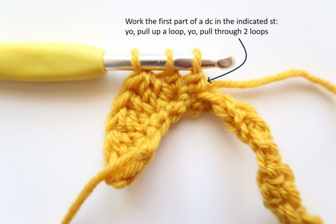 Increase-Decrease Crochet Stitch Photo Tutorial