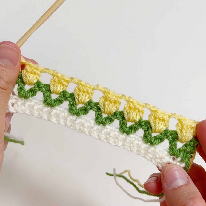 Field of Flowers Crochet Stitch Photo Tutorial