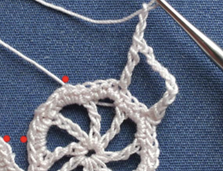 Crochet Wheel Circle Edging Tutorial