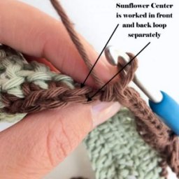 How to Crochet the Sunflower Stitch Photo Tutorial