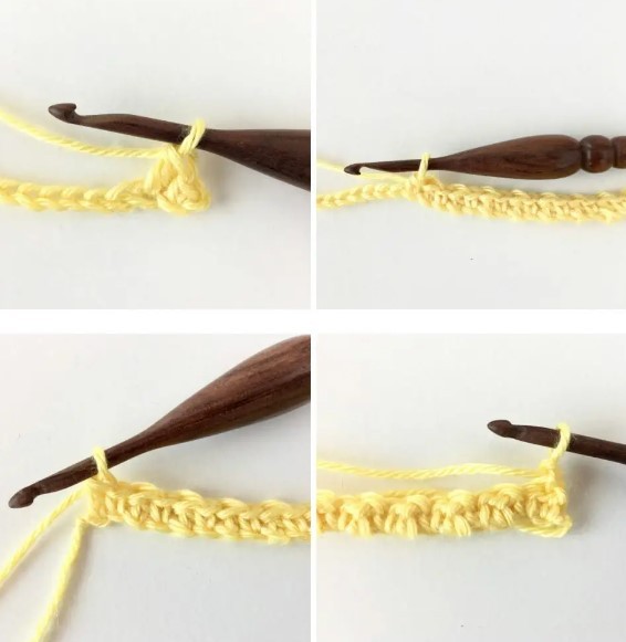 Lemon Peel Crochet Stitch Photo Tutorial