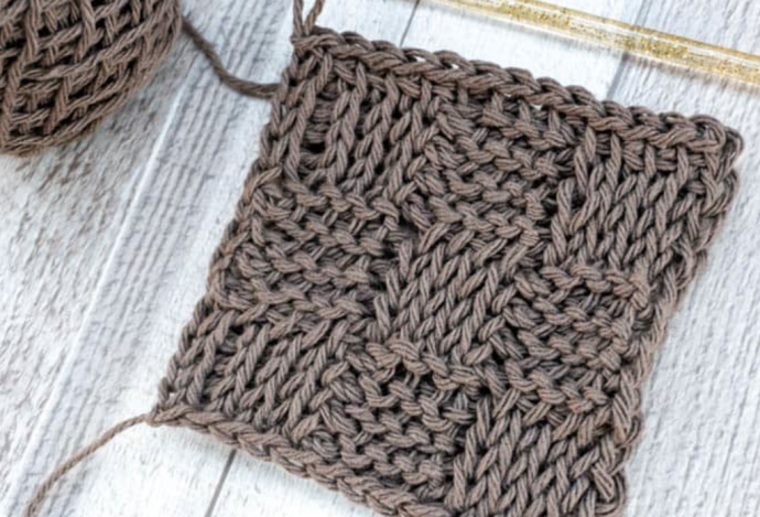 Tunisian Crochet Basket Weave Stitch Tutorial