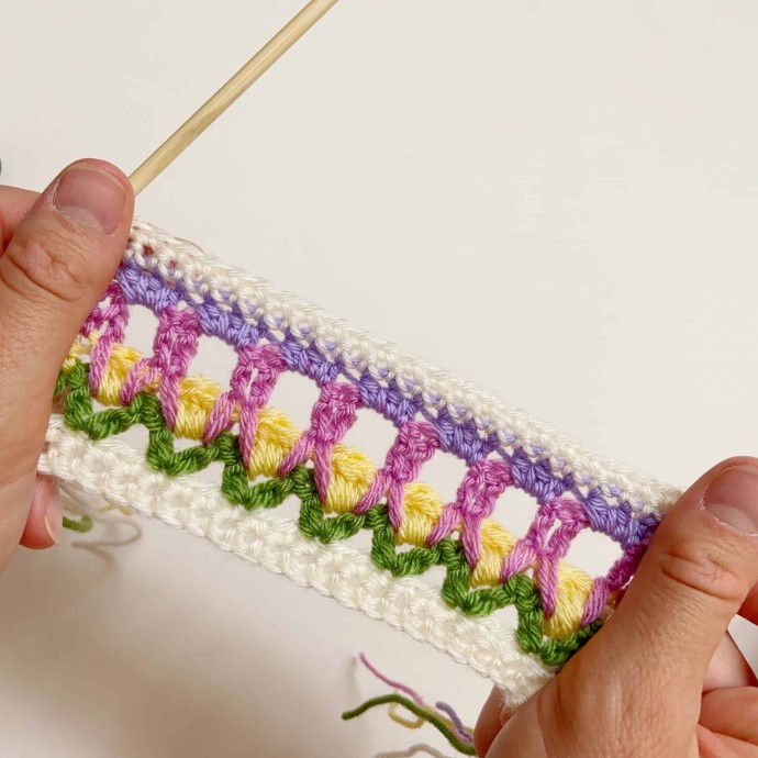Field of Flowers Crochet Stitch Photo Tutorial