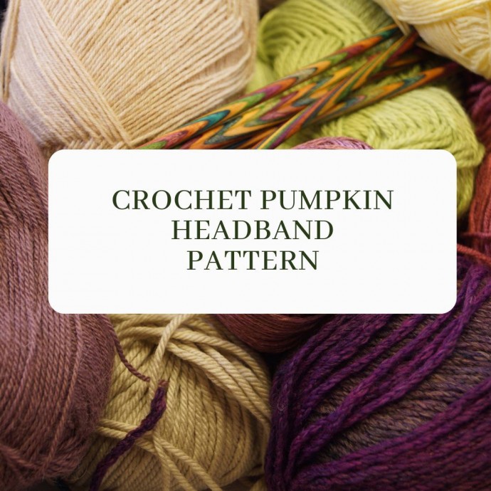 Crochet Pumpkin Headband Pattern