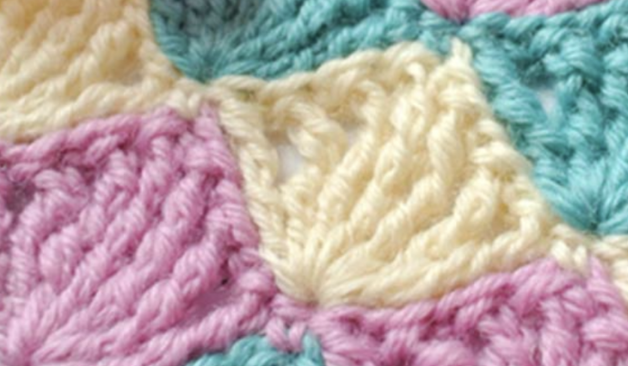 Crochet Rhombe Shell Stitch Crochet Rhombe Shell Stitch