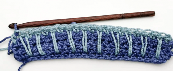 Half Double Crochet Spike Stitch Tutorial