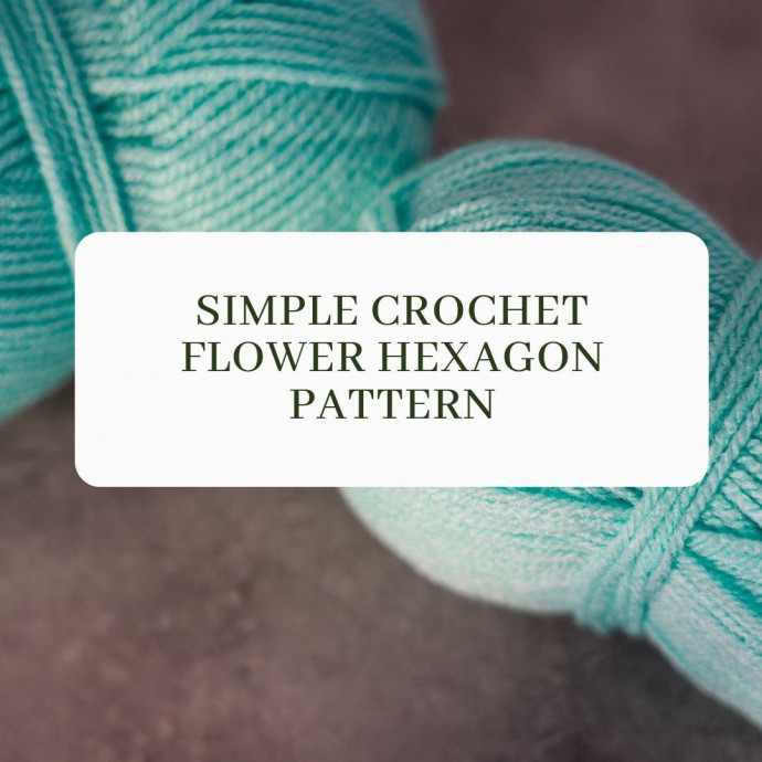 Simple Crochet Flower Hexagon Pattern