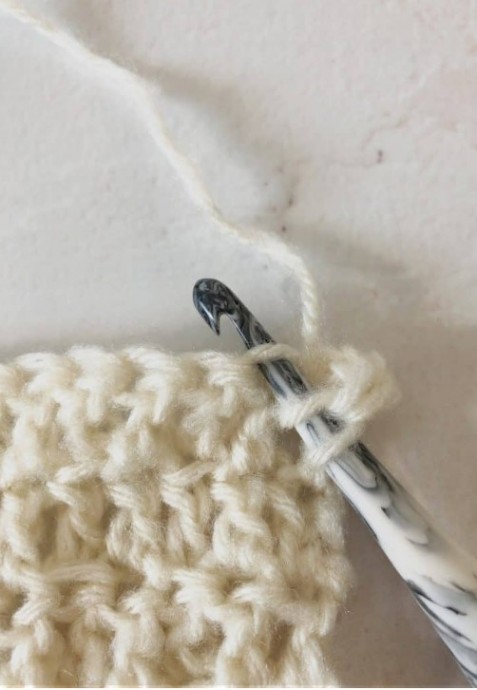 Front Loop Double Crochet Photo Tutorial