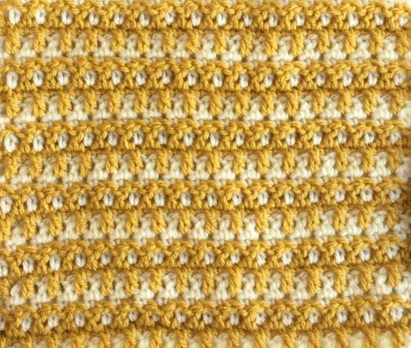 Woven Interlocking Arched Columns Crochet Stitch Photo Tutorial