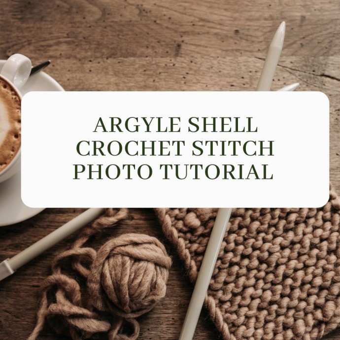 Argyle Shell Crochet Stitch Photo Tutorial