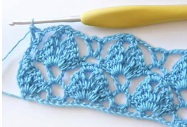 Crochet Lace Shell Stitch