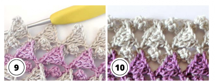 Crochet Triangle Stitch