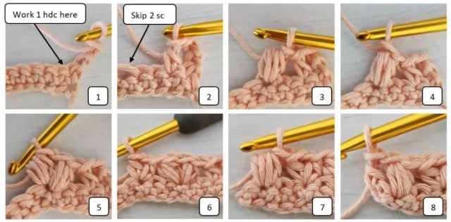 Crochet Wheat Stitch &ndash; Waves of Grain Pattern Photo Tutorial