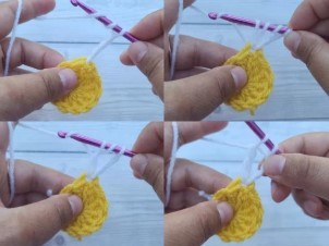 Crochet Daisy Granny Square Photo Tutorial