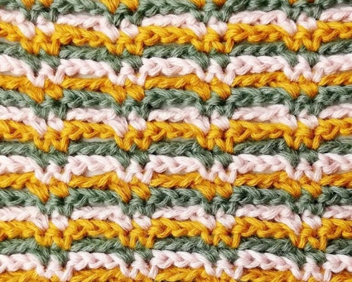 Broken Stripes Crochet Stitch Photo Tutorial Broken Stripes Crochet Stitch Photo Tutorial