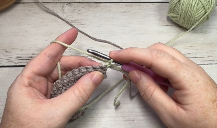 Knotted Single Crochet Stitch Photo Tutorial