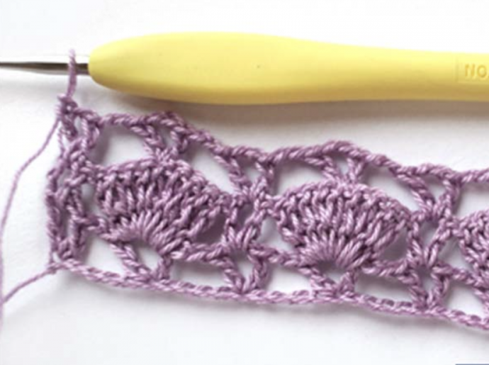 Lace Shell Crochet Stitch Tutorial