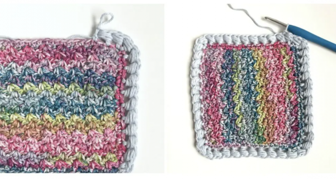 Puff Edge Border Crochet Stitch Tutorial