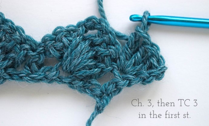 Woven Shell Crochet Stitch Photo Tutorial