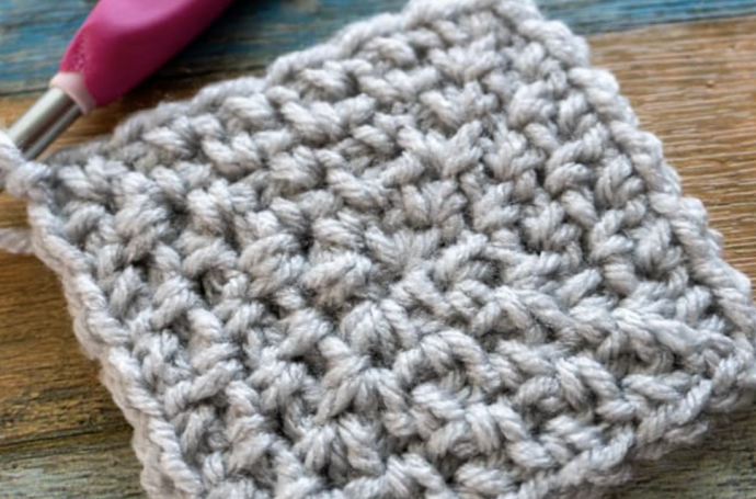 Moss Stitch Granny Square Crochet Tutorial