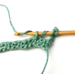 Striped Treble Crochet Mesh Stitch Photo Tutorial