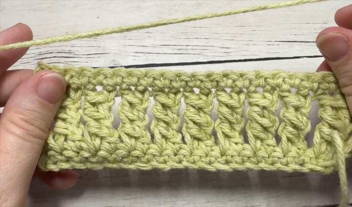 How to Crochet the Double Treble Column Stitch Photo Tutorial