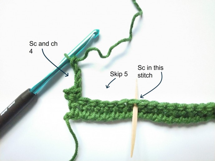 Triangle Lace Stitch Photo Tutorial