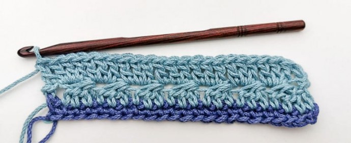 Waves and Stripes Crochet Stitch Photo Tutorial