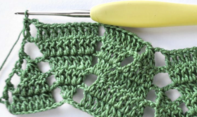 How to Crochet Textured Leaf Stitch