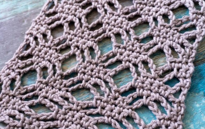 How to Crochet the Woven Lattice Stitch Photo Tutorial