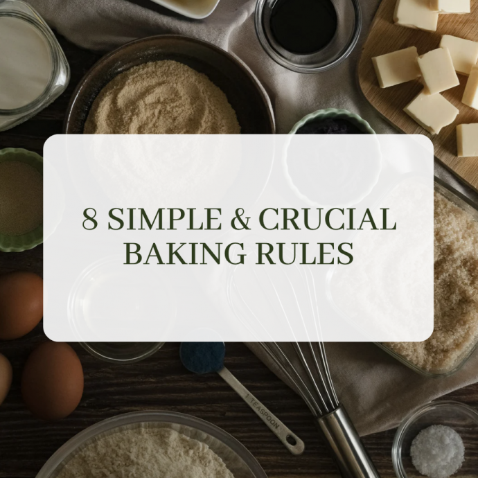 8 Simple & Crucial Baking Rules