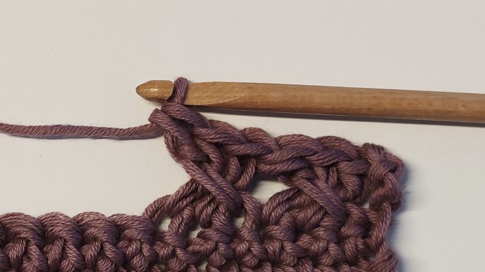 How to Crochet the Crossed Mesh Double Stitch Photo Tutorial